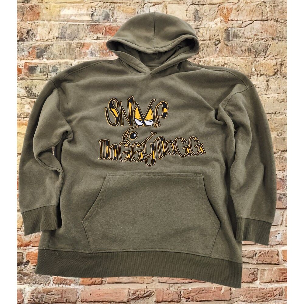 Dogg Supply Mens Hoodie XL Olive Green Graphic Streetwear Snoop Hip Hop Urban